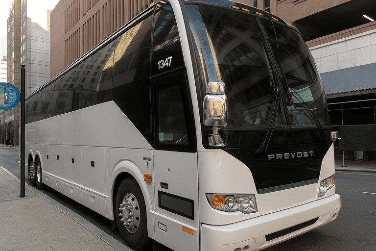 a Centennial Coach Bus Service coach bus