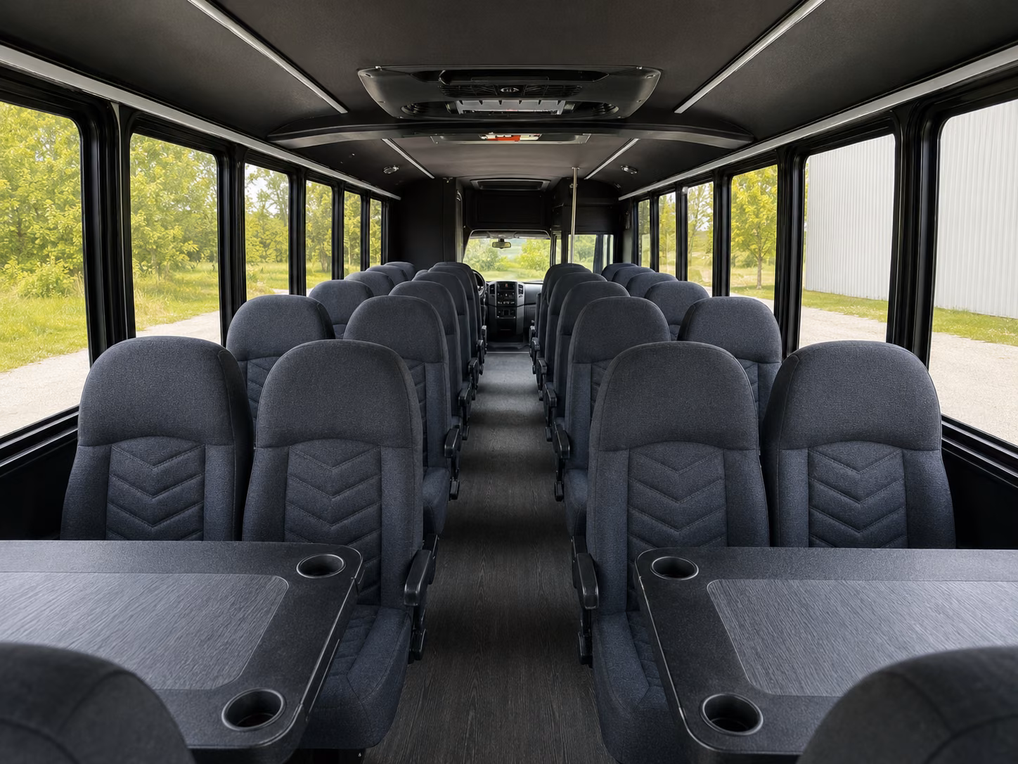 centennial 18 passenger minibus inside