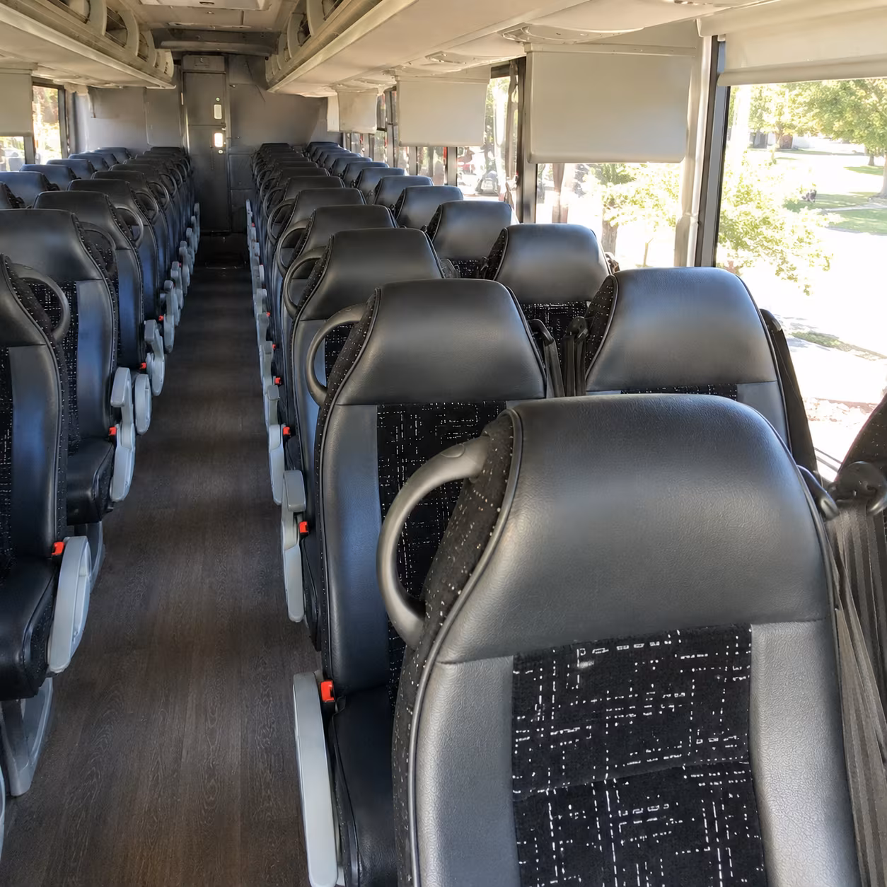 centennial 56 passenger charter bus interior
