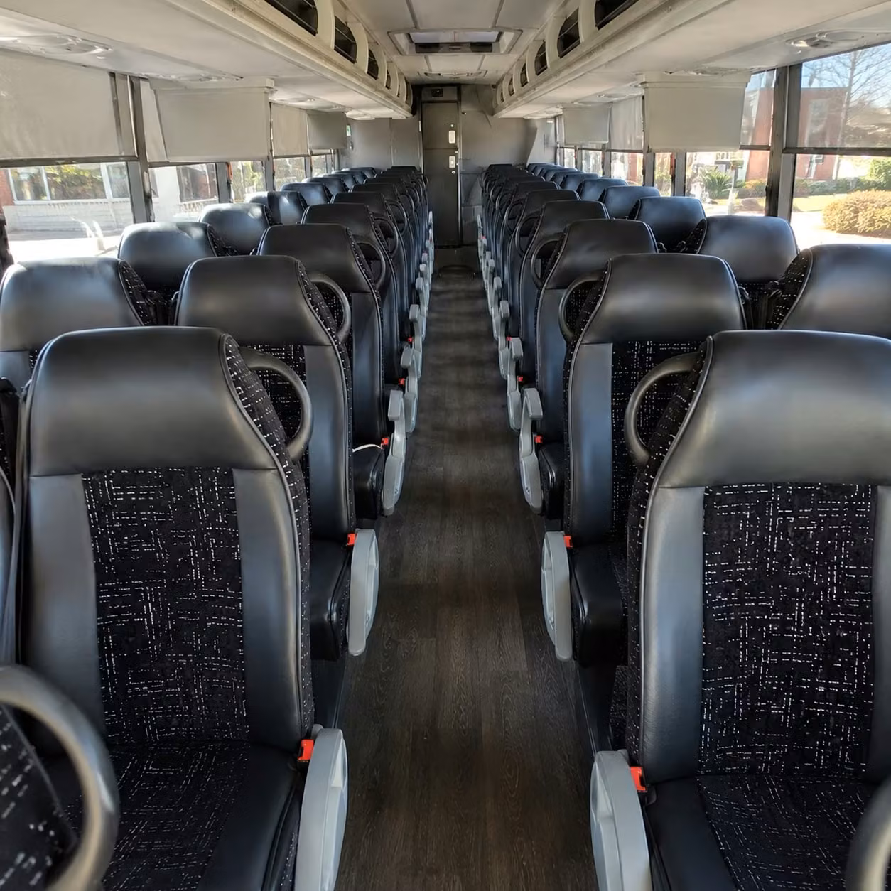 centennial charter bus rental interior