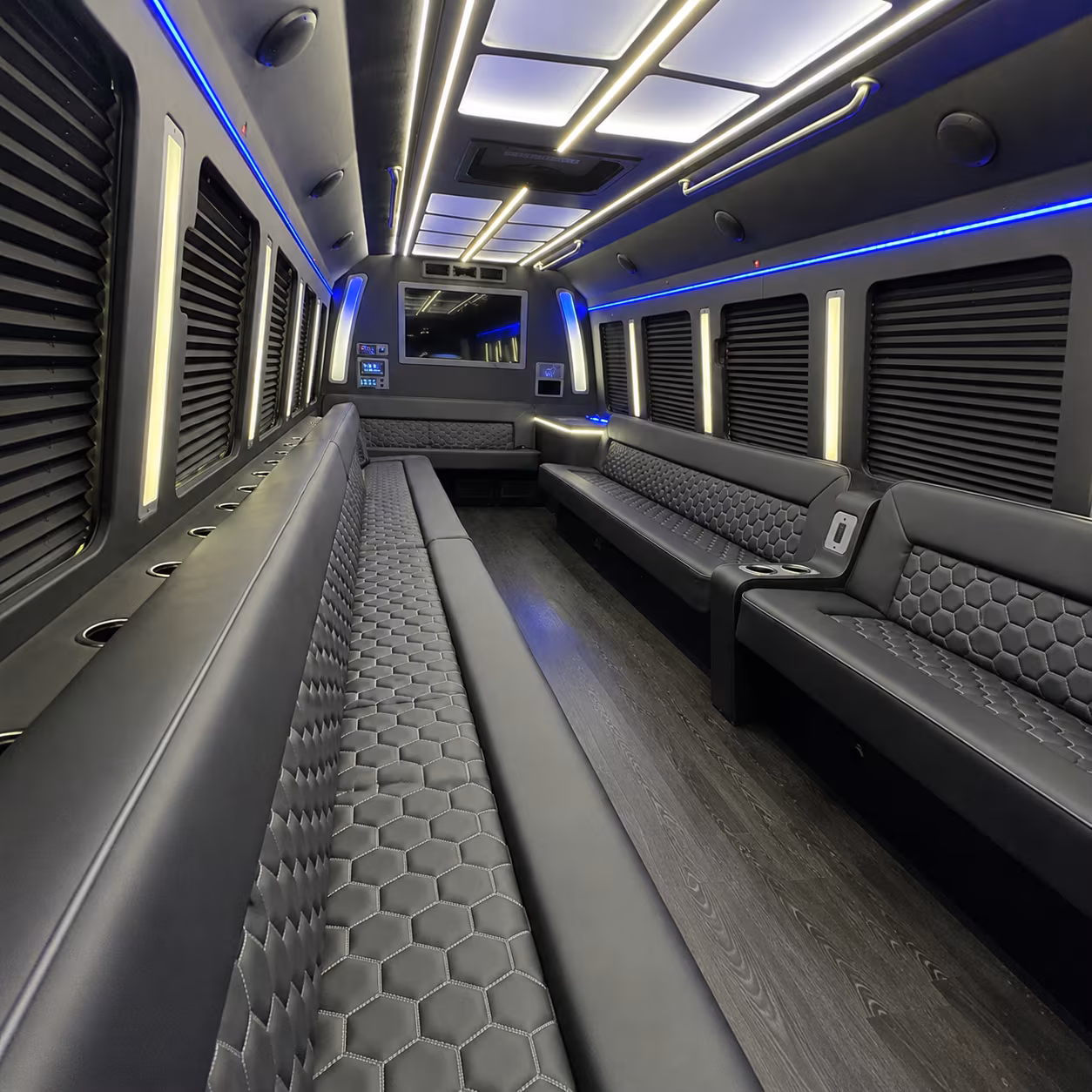 centennial party bus rental interior
