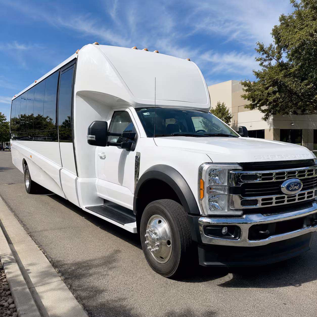 corporate airport transfer buses serving centennial and den